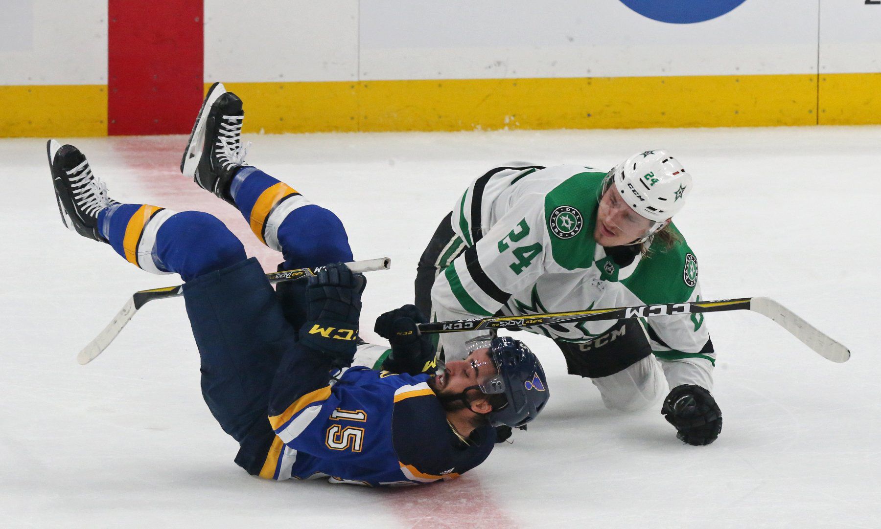 Blues and Stars skate in Game 5 of their playoff